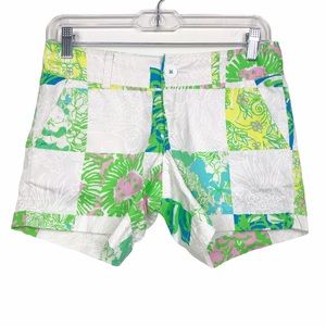 Lilly Pulitzer Patchwork Lioness Callahan Shorts Size 00